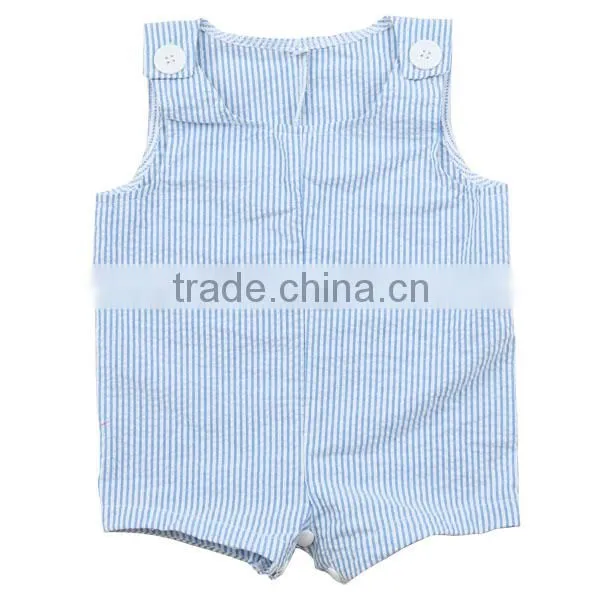 Wholesale 2016 Red Seersucker Shortall With Internal Lining and Snaps Baby Romper Baby Seersucker Jon Jons photo-6