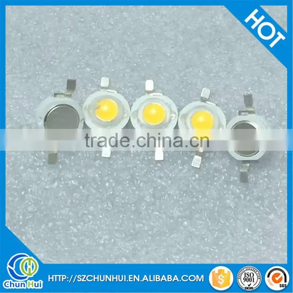 Wholesales high bright 1 watt high power led chip white and warm white 110LM