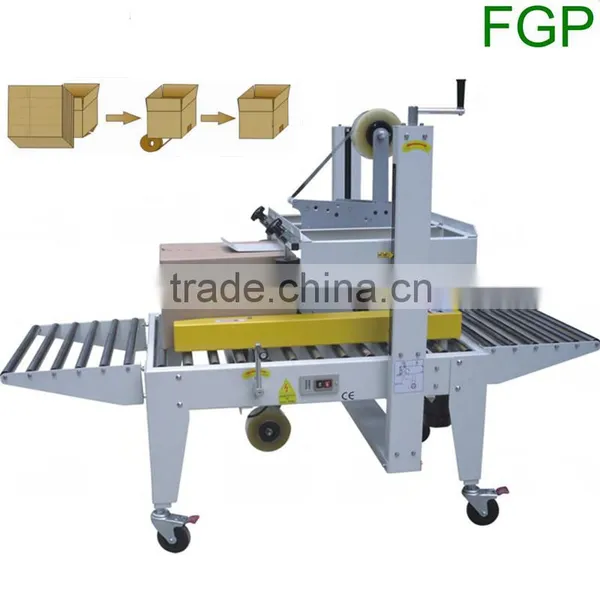 Hot sale adhesive tape carton sealing machine/automatic carton box seal machine