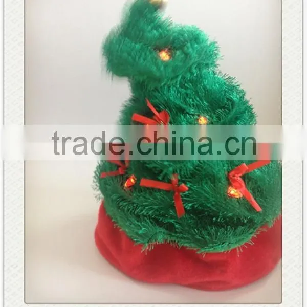 Christmas Singing and Rocking Hat Crazy Xmas Hats Plush Hats photo-2