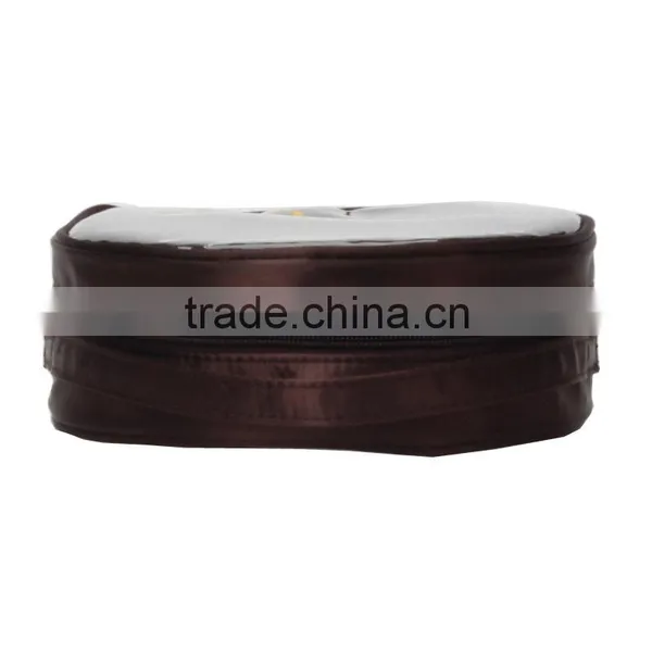 Satin Fabric Cosmetic Bag/clear Travel Toiletry Bags Made in China photo-5