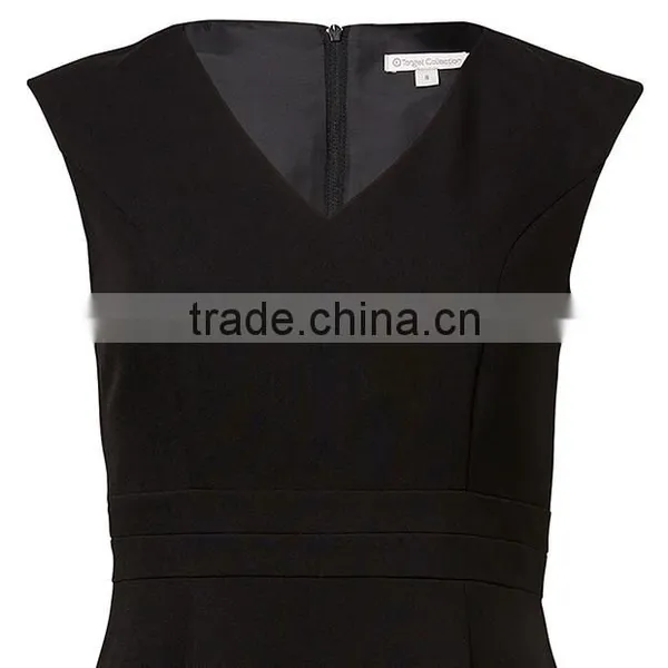 2016 Hot Selling Dress Fashion Design Wholesale Price New Fashion Ladies Dress In Black photo-2