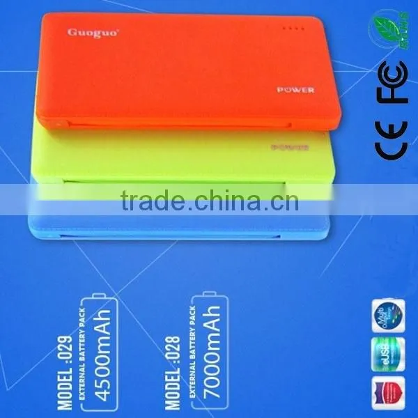 Palstic Sheet Li-polymer Battery Power Bank With Built in Cable photo-4