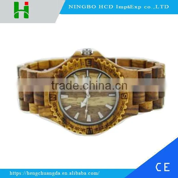 Eco-friendly Zebra Wood Watch With Customer 's Design Logo photo-2
