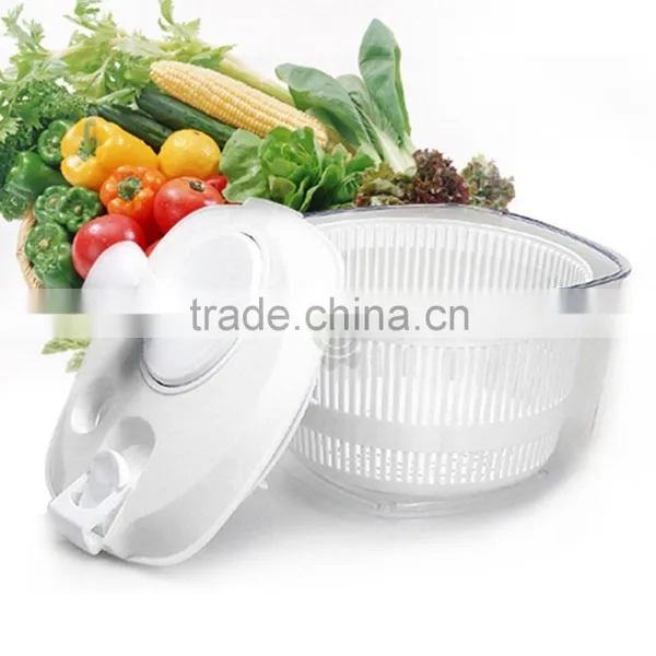 New Design Plastic Manual Fruit and Vegetable Salad Spinner photo-2