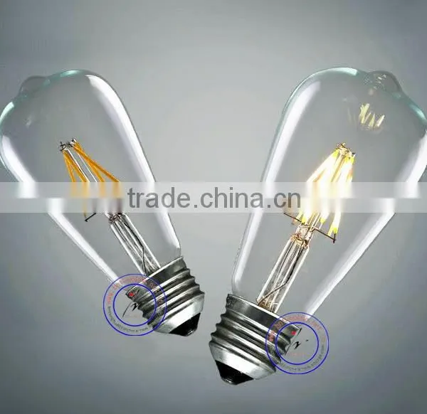 Loft Style LED Short Filament Bulb ST64 E27 2W 4W 6W 8W Warm White Light Bulb photo-5