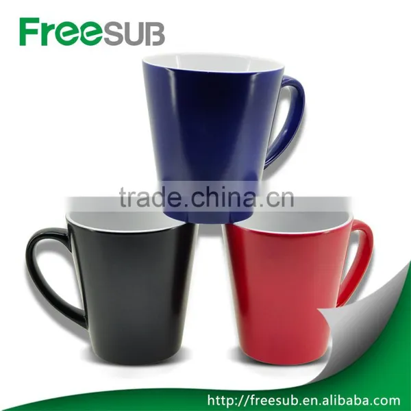 New Wholesale Ceramic Blank 12 oz Conical Sublimation Temperature Changing Mugs photo-6