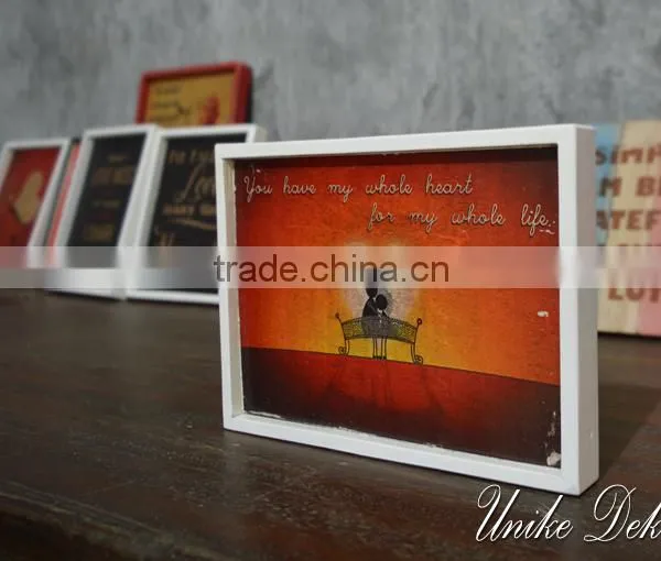 Wooden Vintage Style Sign - Wall Decoration WQ-026 photo-2