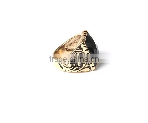 Black Stone Good Quality Italian Style Jewellery Gay Men Ring photo-6