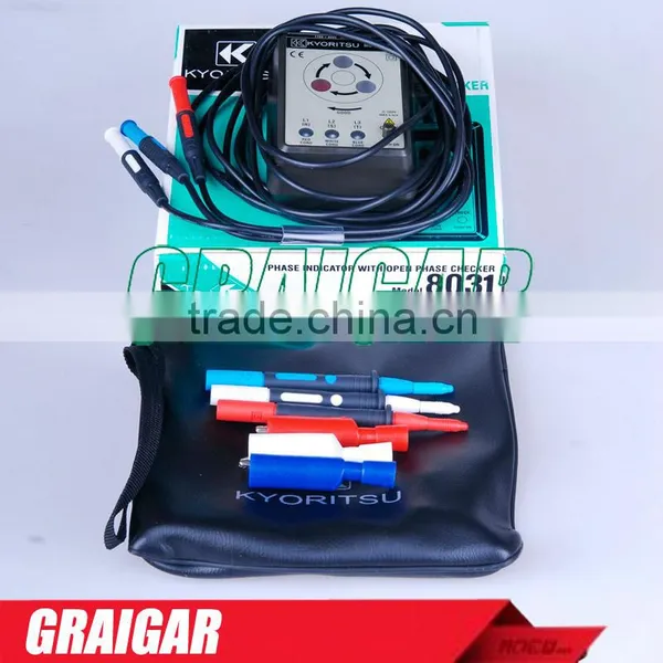 KYORITSU 8031CE Portable Phase Indicator Detector With Open Phase Checker photo-2
