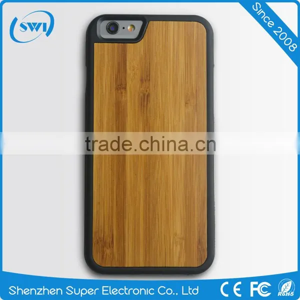 New Natural Material 360 Degree Protective Wooden+TPU Phone Case Cover For IPhone 6 6S 6S Plus photo-5