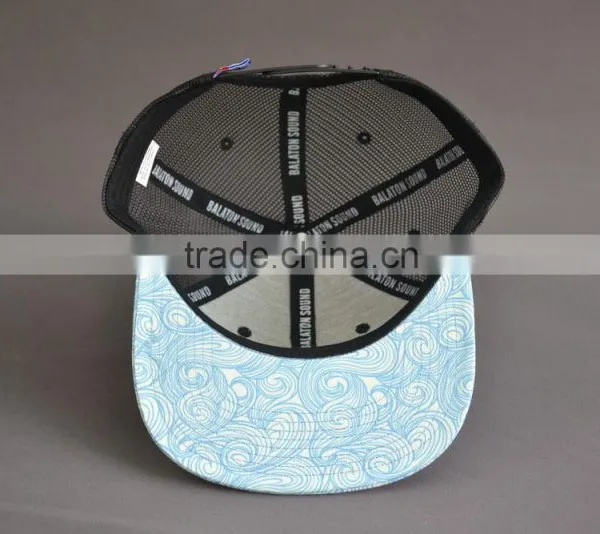 Custom Mesh Fabric 6-panel Cap With Embroidery Logo photo-6