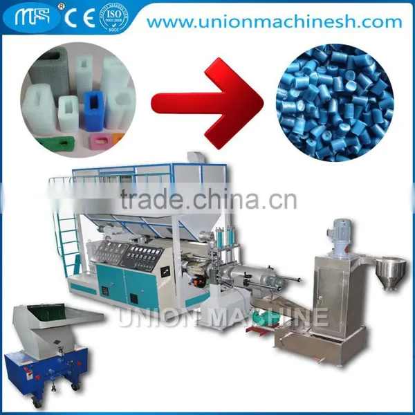 Fully Automatic Waste Plastic Recycling Line Granules Making Machine with Grinder