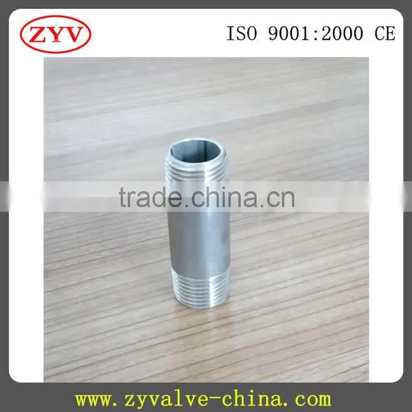 China Stainless Bspt Threaded Barrel Nipples