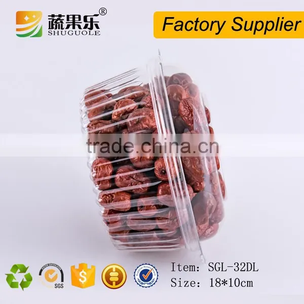 Disposable Transparent Clamshell Plastic Fruit Salad Packaging Container photo-5