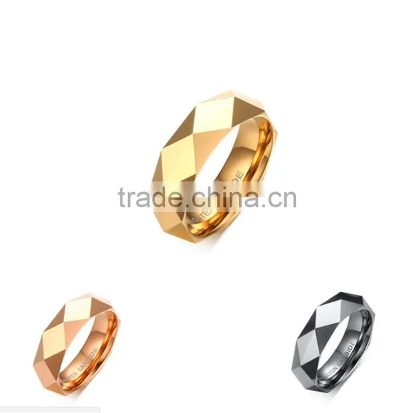 6 mm Rhombus Band Tungsten Ring photo-6