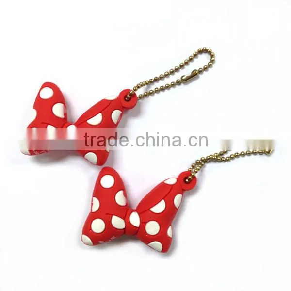 Minnie Bowknot Shaped 3d Pvc Keychain With Custom Logo photo-2