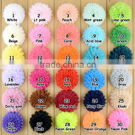 Chiffon Shabby Flowers for Baby Hair Accessories photo-2
