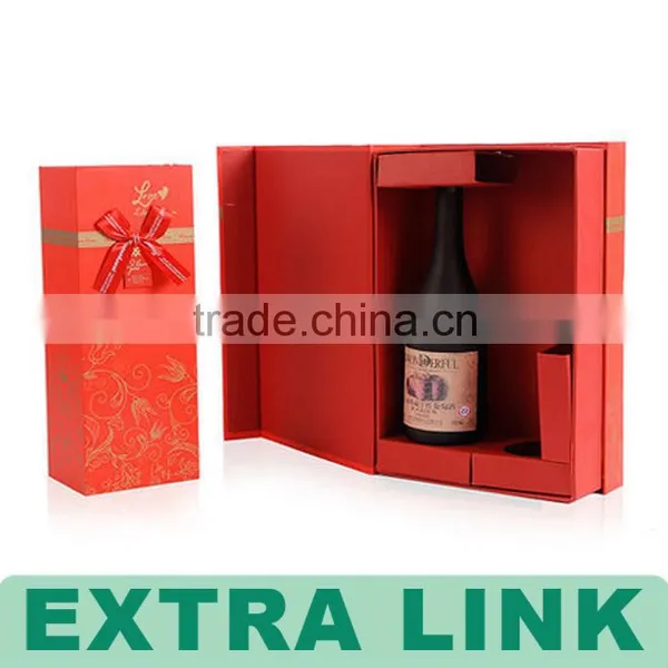 Factory Price Custom Design Black Carton Material 6 Bottle Carrier Wine Package photo-3