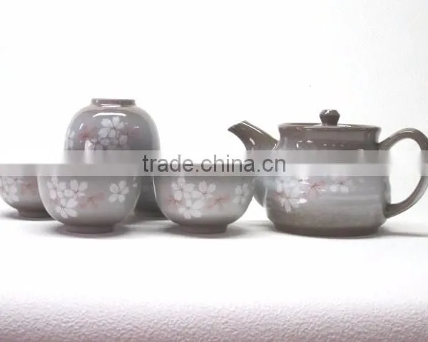6PC TEA SET AWAYUKI SAKURA Porcelainware Cherry Blossom Design