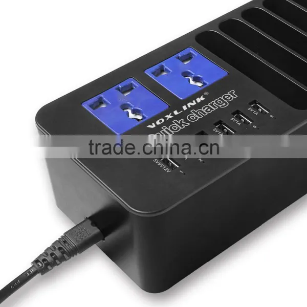 Multi-Functional Smart Digital Power Charger With 6 Ports For IPhone 6s IPad Air Mini Samsung Smartphone Tablet Laptop photo-4