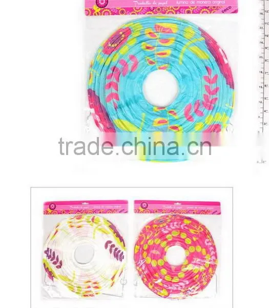 Colorful paper lantern for outdoor party decoration