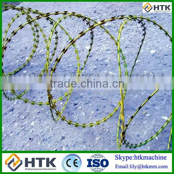 0.45-0.8mm Concertina Thickness Security Razor Barbed Wire Fence photo-4