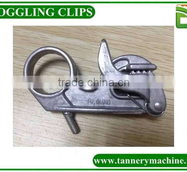 Cow Cattle Buffalo Leather Cast Aluminium Clamp photo-6
