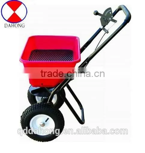 Salt spreader cart, fertilizer spreader cart