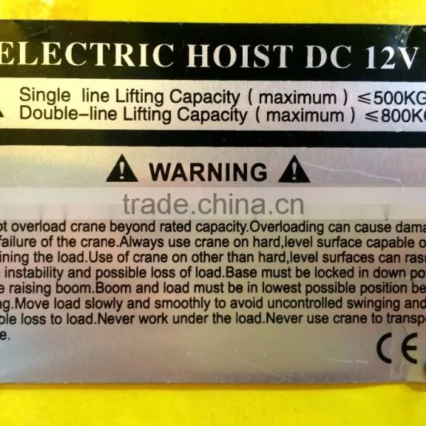 360 Degrees Adjustable 500kg Electric Winch Hoist Truck Crane photo-5
