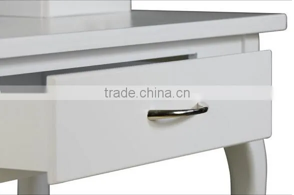 Make Up Table With Bench, Wooden Dressing Table With Mirror and Stool, Bedroom Wooden Furniture photo-6