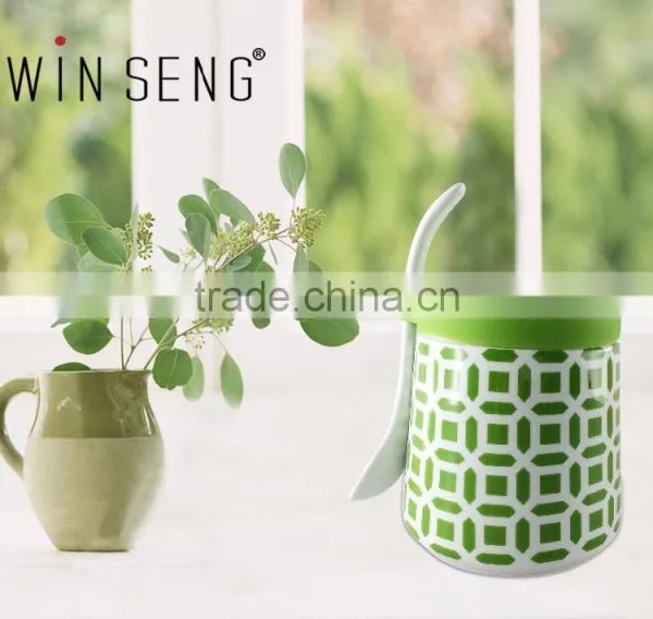 New Design Kitchen Porcelain Container Air Tight Food Canister photo-2