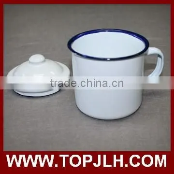 Blank Coated Customed Logo Printing Enamel Coffee Mugs photo-2