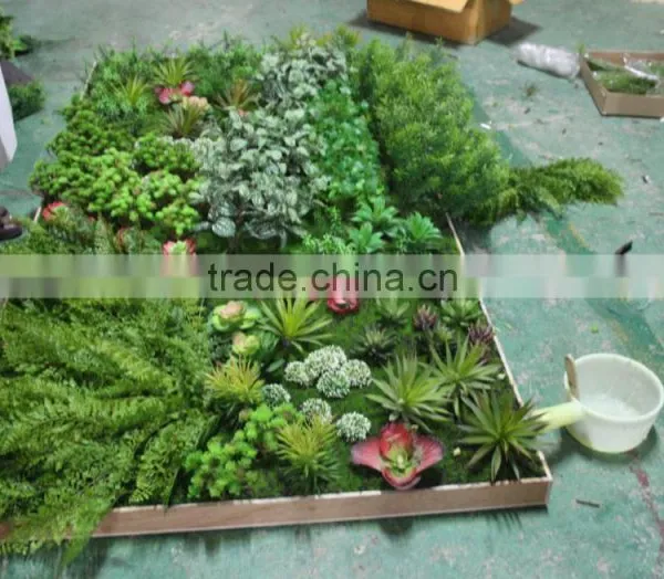 Artificial Green Plants Wall for Sale photo-3