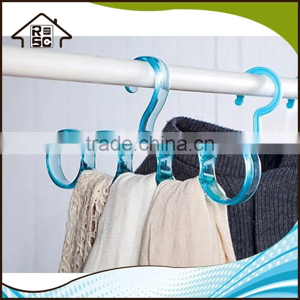 NBRSC Multi-function Plastic Scarf Hanger 5 Holes Scarf Hangers Towel Hanging Closet Organiser photo-3