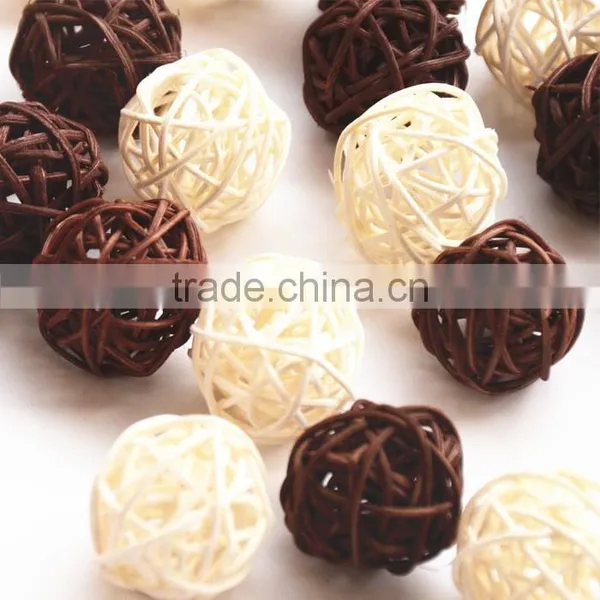 Colorful Rattan Ball/ Large Wicker Ball for Christmas Decoration. photo-3