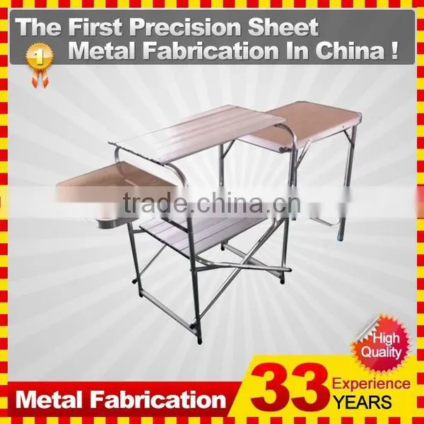 Stainless Steel Portable Foldable Folding Dining Desk Grill Table Camping Outdoor Picnic Aluminium Alloy With Carry Case photo-4