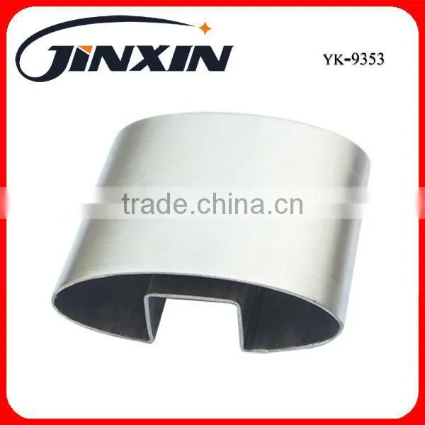Wrough Stainless Steel Oval U Channel Pipe / Inox Oval U Shape Slot Tube photo-2