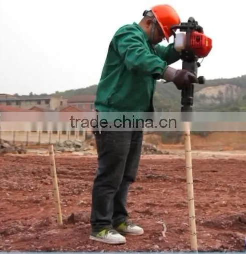50mm 70mm Portable Petrol Powered Fence Vibrating Post Driver Hammer Mini Gasoline Excavator Pile Machine photo-2