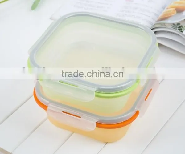 Silicone Food Grade Small Fruit Box Airtight Lunch Box photo-5