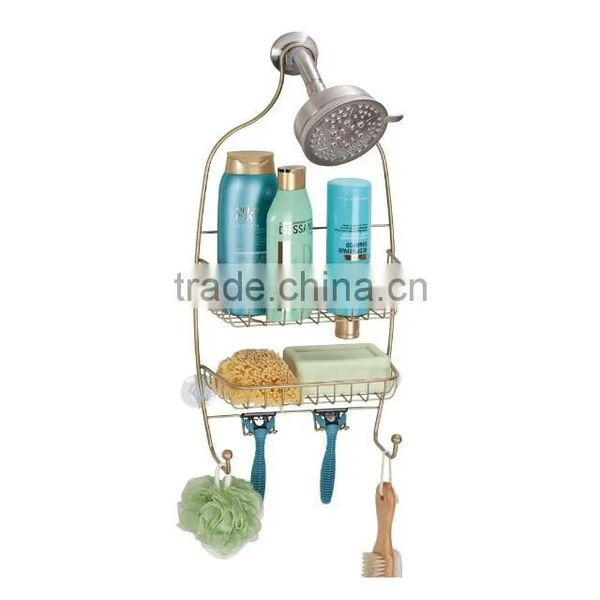 Bathroom Shower Caddy for Shampoo, Conditioner, Soap - Pearl Gold photo-2