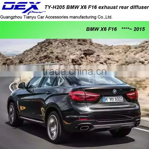 Carbon Fiber Exhaust Tip Racing Exhaust Tail Pipe PP Rear Diffuser for B~MW X6 F16 Muffler Tip photo-4