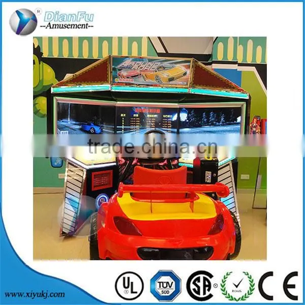 Dynamic Car Racing Simulator/42 Inch LCD 3 Screens Outrun Real Driving 3D Video Car Racing Game Machine photo-3