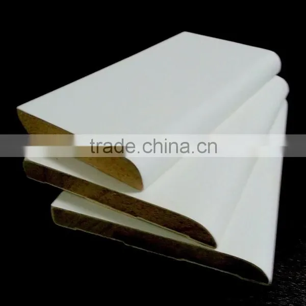 Gesso Primed Light MDF Plain Cornice Moulding