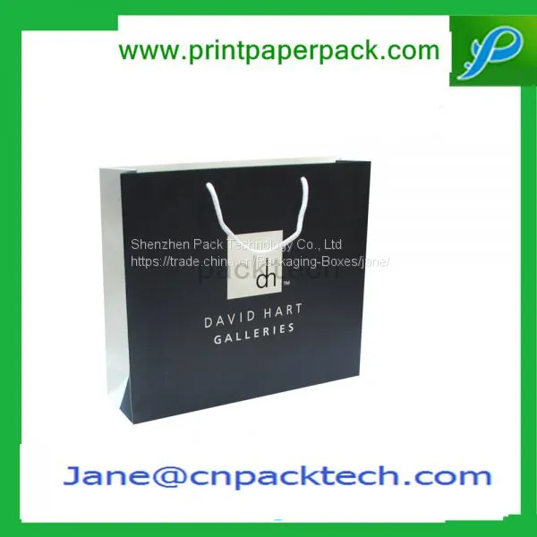 Customized Printing Paper Gift Bag Carrier Handbags Shopping Bag photo-5