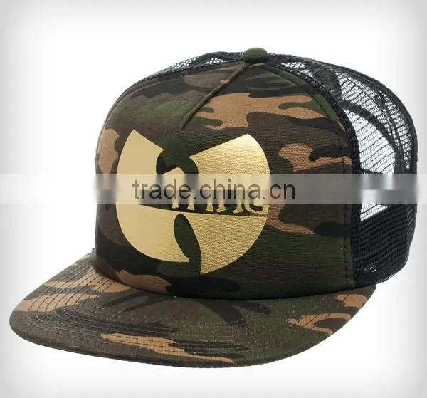 2015 New Style Camo Gold Screen Printed Trucker Hats photo-4