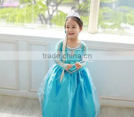 2016 Frozen Elsa Dress Wholesale Halloween Costume photo-2