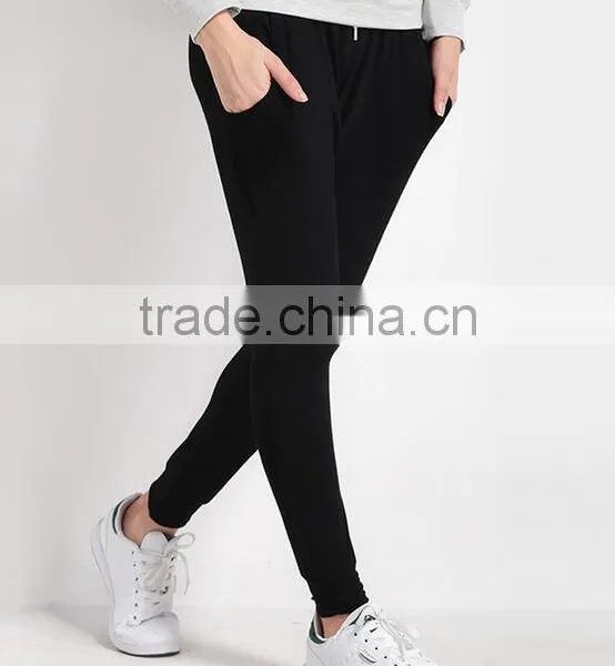 EY0575P 2016 Spring Europe America Fashion Simple Ninth Pants Women Harem Pants photo-3
