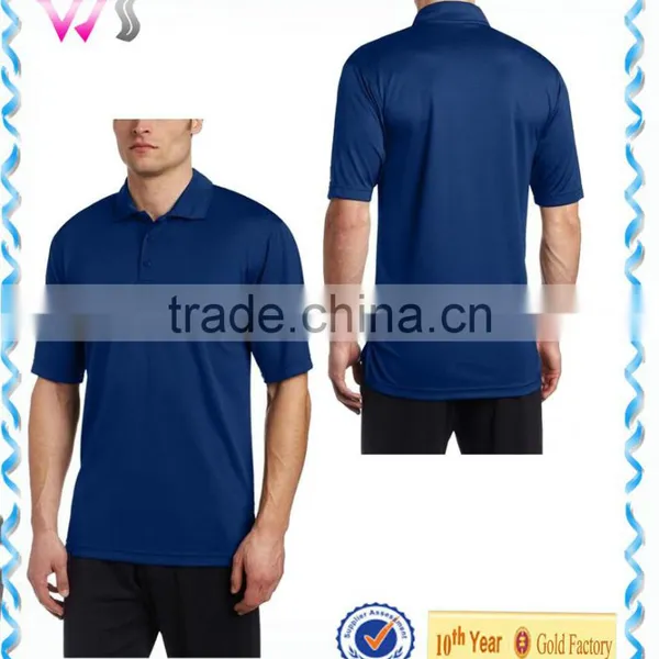 Wholesale Mens Custom Plain 100%Cotton Dry Fit Mens Golf Polo T-shirt photo-2