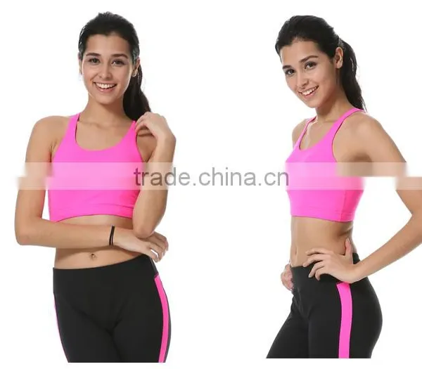Beautiful Fluorescence Slim Fitness Yoga Clothes 88% Polyester + 15% Spandex Fitness Sportwear Yoga Suit in Guangzhou photo-4